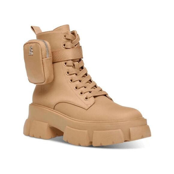 Steve Madden Women's Tanker-P Lace-Up Booties - Tan 9.5M - Picture 7 of 8